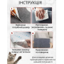 Самоклеящийся коврик-антикоготь для мебели против царапин домашних питомцев, 100*40*0.4 см. Темно-серый