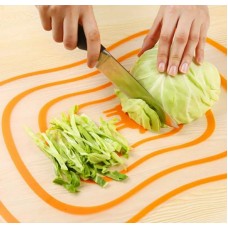 Дошка обробна гнучка, пластикова, 20*15 см. Помаранчева