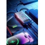 Повербанк 20000 mAh с быстрой зарядкой и четырьмя кабелями, черный