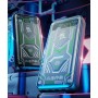 Повербанк 20000 mAh с быстрой зарядкой и четырьмя кабелями, черный