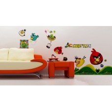 Наклейка вiнiлова, 32*57 см, Angry Birds