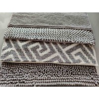 Уцінка. Набір килимків для ванної, спальні, передпокою. Сірий мікс