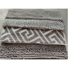 Уцінка. Набір килимків для ванної, спальні, передпокою. Сірий мікс