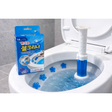 Освежитель для унитаза гелевый, очиститель с дозатором, Океан