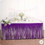 Фольгированная шторка - дождик для фотозоны и декора зала. Фиолетовый