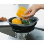 Дуршлаг складной силиконовый 29,5*23,5 см. Черный