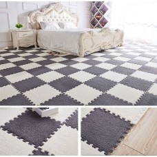 Килимова плитка у вигляді пазлів. Темно-Сіра