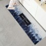 (254) Антискользящий коврик  для спальни или ванной комнаты с цветным принтом, 50*160 см