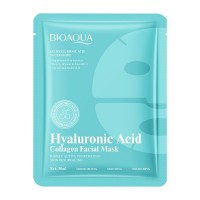 Тканинна маска для обличчя з гіалуроновою кислотою BIOAQUA Hyaluronic Acid Collagen, 30 мл
