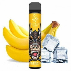 Одноразовая Pod система Elf Bar 1500 Disposable Pod Device Banana Ice, электронная сигарета 20 мг