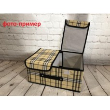 Уценка.Кофр-короб с двойной крышкой на липучке. Burberry