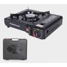 Уценка.Портативная газовая плита однокомфорочная с пъезоподжигом в кейсе