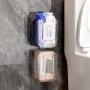 Органайзер для салфеток настенный на самоклеящейся основе. Серый