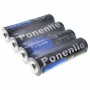 Пальчиковые мини-батарейки Ponenlie LR06 (ААА) 1,5 V, 4 шт/упаковка