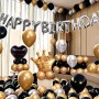 Набор надувных шариков Happy Birthday для праздничной композиции, 55 шт. Черный