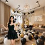 Набор надувных шариков Happy Birthday для праздничной композиции, 55 шт. Черный