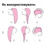 Рушник-тюрбан для  волосся з мікрофібри, 23*55 см. Жовтий