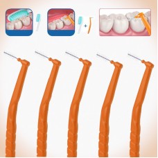 Щетка для межзубных промежутков, 1,2 мм, упаковка 10 шт. Оранжевая