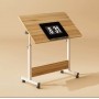 Пересувний стіл для ноутбука або планшета з регулюванням висоти і кута нахилу, 60×40 см. Волоський горіх