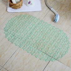 Силиконовый коврик для ванной антискользящий. Зеленый