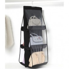 Органайзер подвесной для хранения сумок и аксессуаров, 30 * 35 * 82 см. Черный
