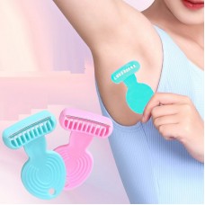 Многоразовый мини-станок для бритья без использования пены и геля. Бирюзовый