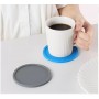 Силиконовая термостойкая подставка под чашку, 10 см. Серый
