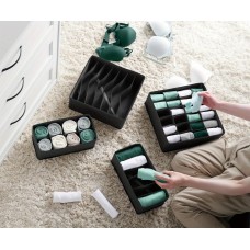 Набор органайзеров для нижнего белья, 4 шт, Черный