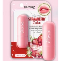 Зволожуючий бальзам для губ з ароматом полуничного десерту BIOAQUA 3,8 г