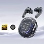 Беспроводные наушники Bluetooth 5.3 в прозрачном кейсе, чёрные