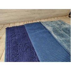Уценка. Универсальный коврик для ванной, спальни, гостиной. Синий