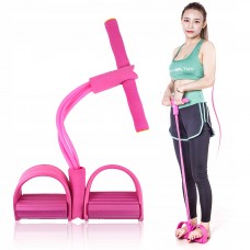 Универсальный эспандер для мышц ног, рук и груди. Розовый