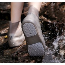 Бахилы многоразовые с утолщенными износостойкими подошвами. Темно-серые, размер  2XL
