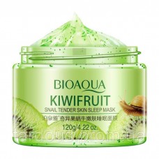 УЦЕНКА! Маска гелевая ночная с киви и муцином улитки Bioaqua Kiwifruit Snail Tender Skin Sleep Mask, 120 г