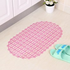 Силиконовый коврик для ванной антискользящий. Розовый