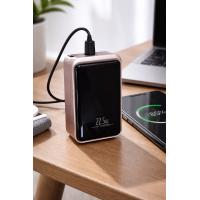 Універсальний повербанк 20 000 мАч із швидкою зарядкою 22.5W та LED-індикатором. Мідний