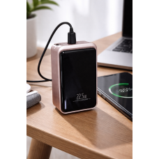 Універсальний повербанк 20 000 мАч із швидкою зарядкою 22.5W та LED-індикатором. Мідний