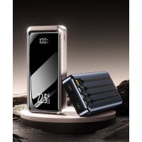 Повербанк 20 000 мАг із швидкою зарядкою та вбудованими кабелями, Мідний