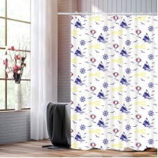 Шторка для душа и ванной комнаты на колечках, № 15 Шторка для душа и ванной комнаты на колечках, № 15