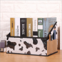 Складной органайзер - подставка  для хранения книг и журналов. Зебра