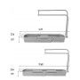 Органайзер раздвижной для раковины. Серый