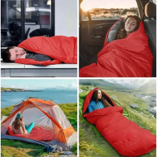 Спальный мешок туристический. Одеяло, подстилка. Красный