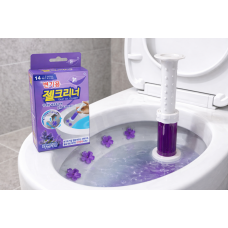 Освежитель для унитаза гелевый, очиститель с дозатором, Лаванда