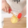 Овощечистка-слайсер с прозрачным контейнером для очисток, 26x6,5 см.