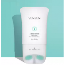 Крем-лифтинг для шеи и декольте с массажной  насадкой, VENZEN Areginine beauty neck cream, 110 мл