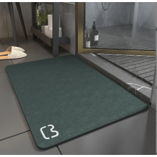 УЦІНКА. Килимок  для ванної кімнати вологопоглинаючий, 50*80 см. Зелений