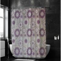 Шторка для душу та ванної кімнати на колечках, № 28