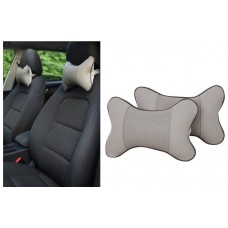 Подушка - подголовник в авто, подушка для безопасности. Серый