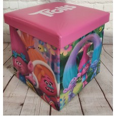 Банкетка (пуфик) для игрушек складной. Trolls Банкетка (пуфик) для игрушек складной. Trolls