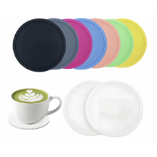 Силиконовая термостойкая подставка под чашку, 10 см. Белый